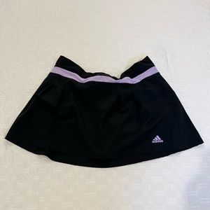 Adidas Black and Purple Tennis Skirt